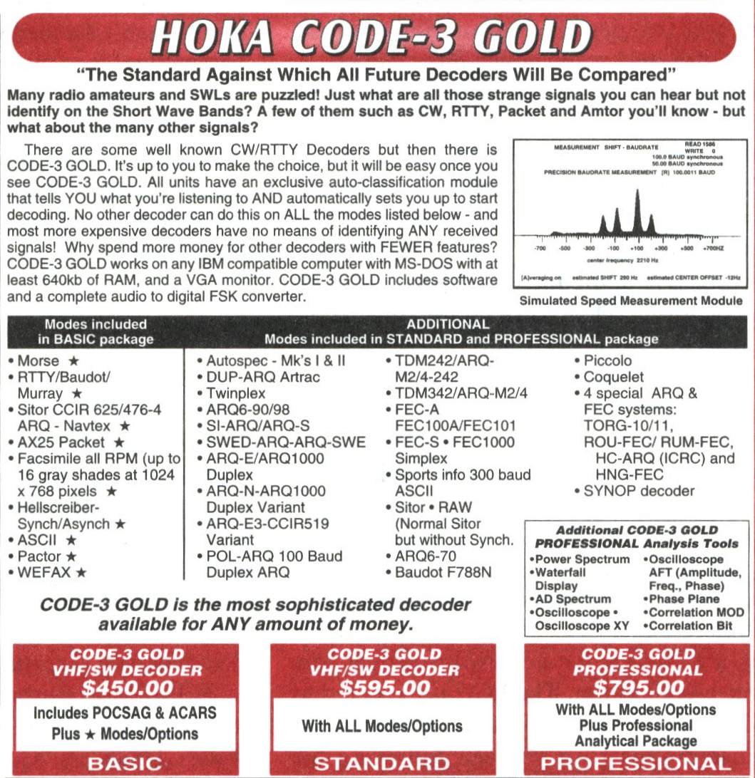 Code3 Gold Professional PopComm Ad